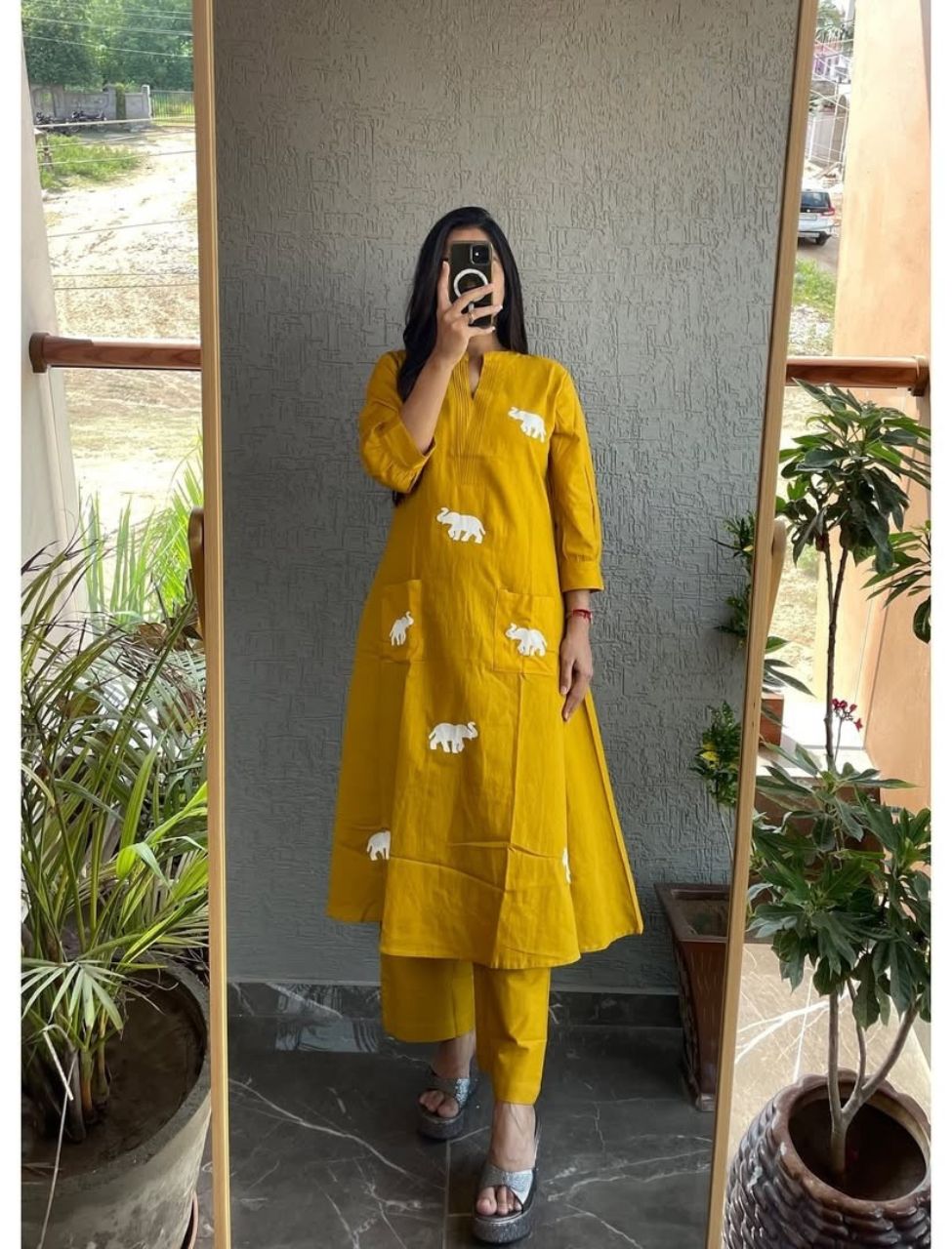 Classy Elephant Printed Co-ord Set