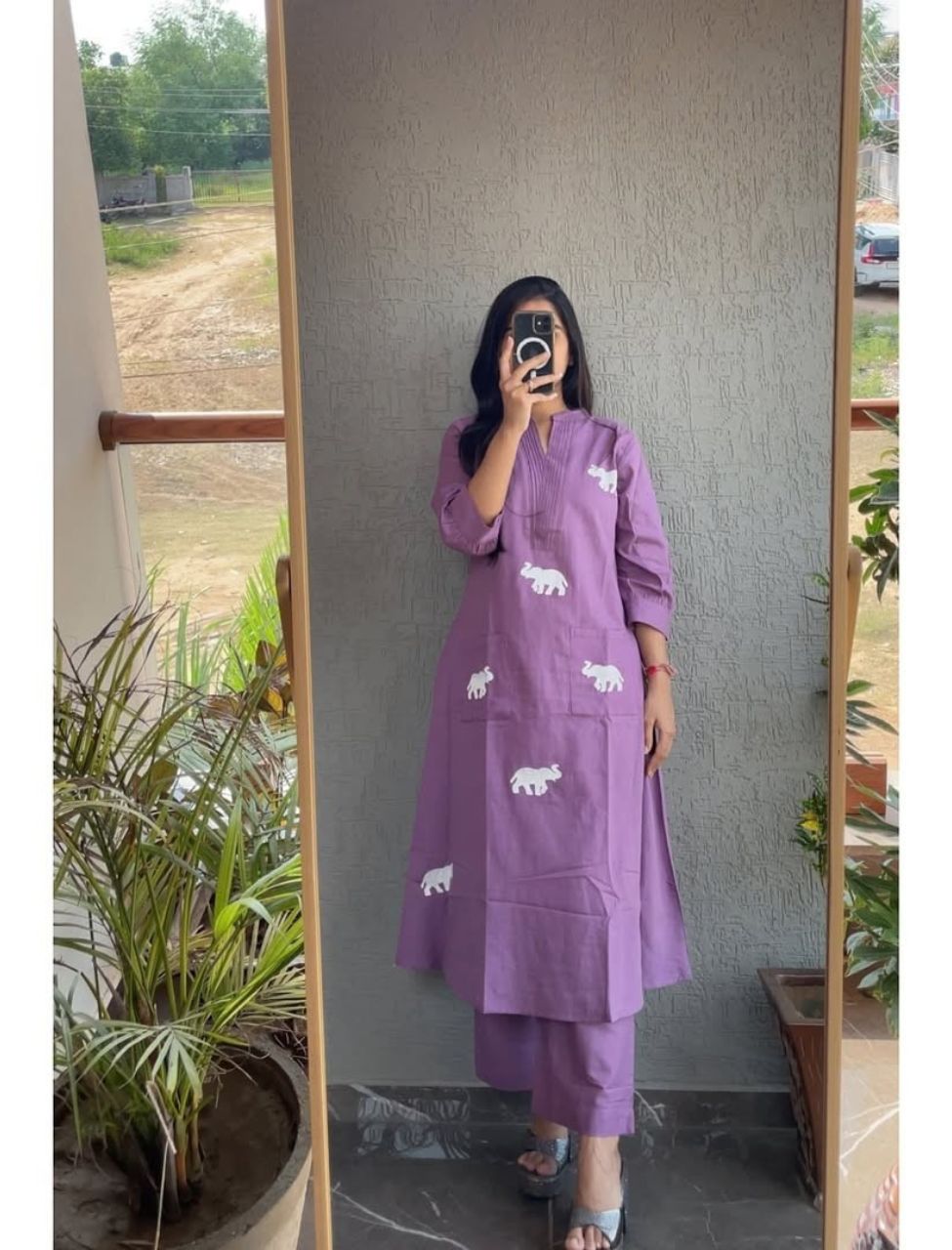 Classy Elephant Printed Co-ord Set